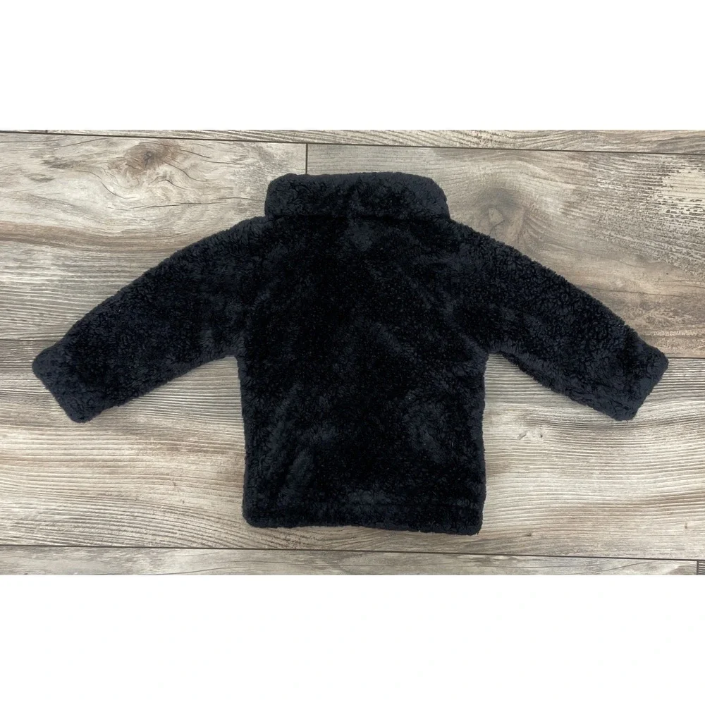 Columbia Infant Toddler Zip Girls Size 3-6 Months Fleece Jacket Black